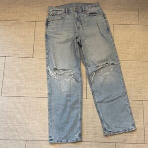 American Eagle Outfitters Light Blue Distressed Jeans